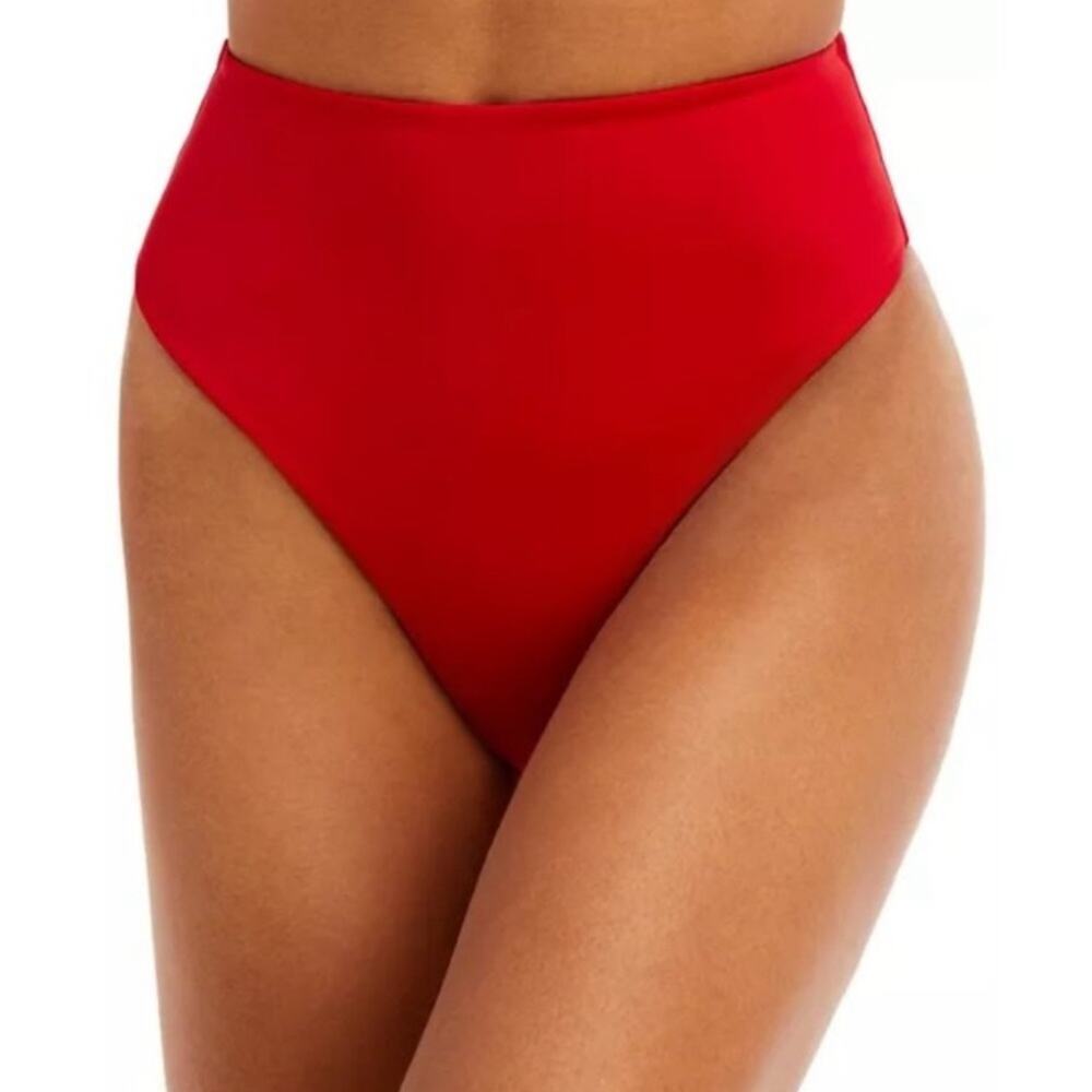 NWT $110 Palm Swimwear Malia  High Waisted Bottom Red US sz 4